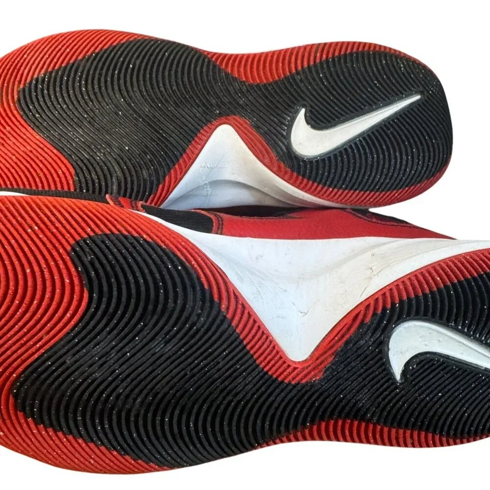 Size 13 Nike Fly By Mid 2 Mens Size 13 Black Red Basketball Shoes Sneakers .LOGO - Picture 11 of 16
